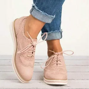 Women'S Round Toe Lace Up Shoes 81385986C