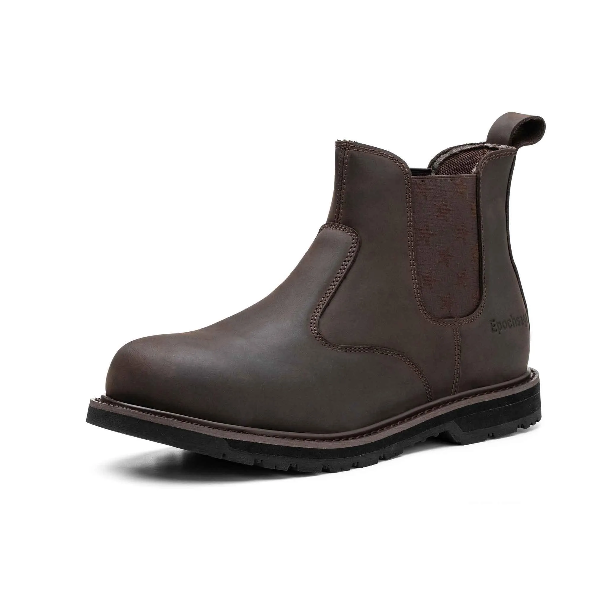 Women's Steel Toe Chelsea Boots - Rubber Sole | H003