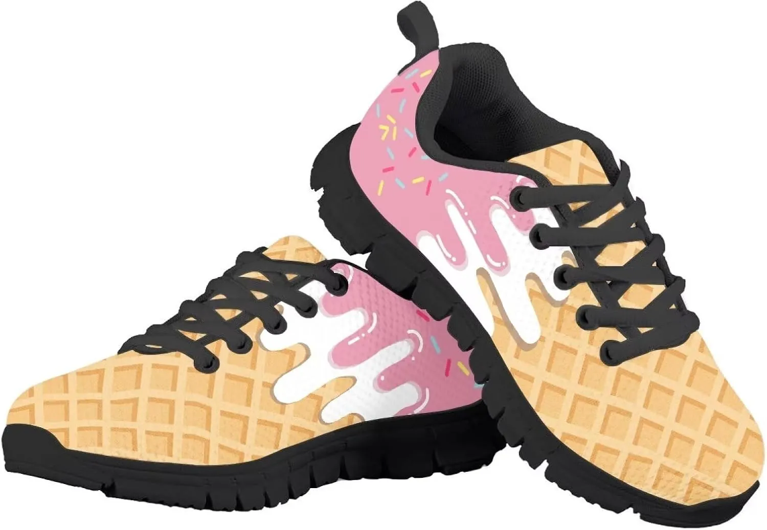 Ystardream Girls Running Shoes Mesh Fitness Shoe Indoor Training Sneaker Lightweight Outdoor Sports Athletic Tennis Shoes