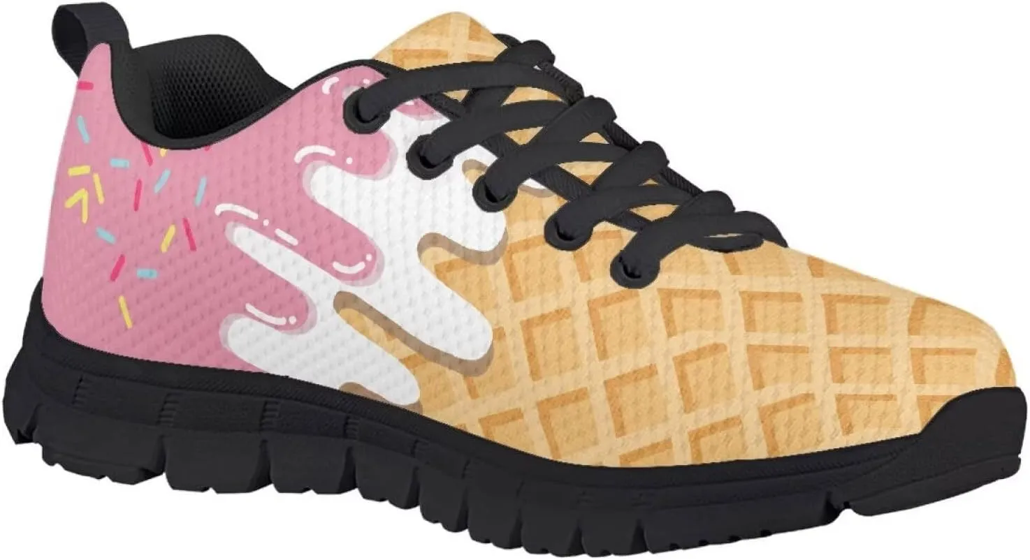 Ystardream Girls Running Shoes Mesh Fitness Shoe Indoor Training Sneaker Lightweight Outdoor Sports Athletic Tennis Shoes